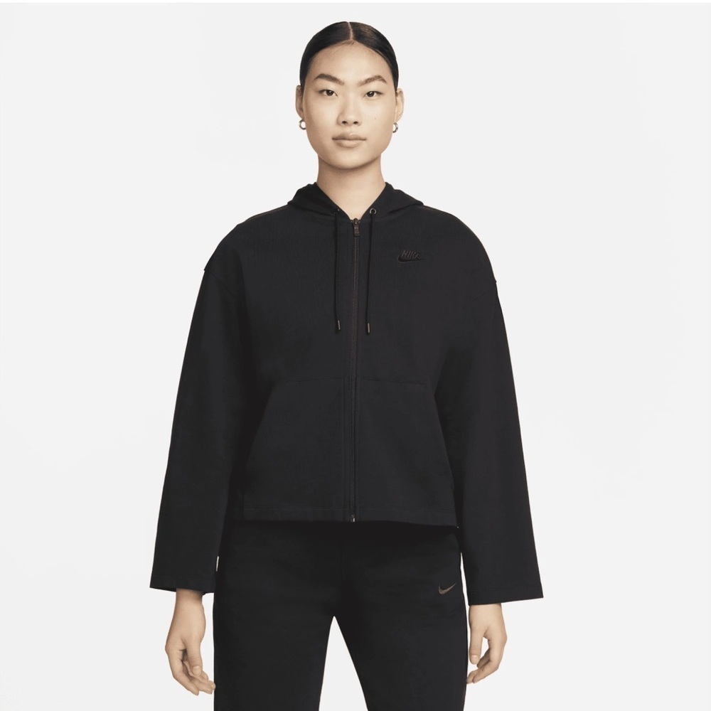Nike Sportswear‎ Women's Boxy Full-Zip Hoodie Long Sleeve Black